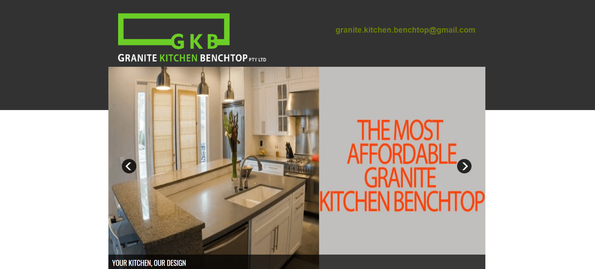 granite kitchen benchtop